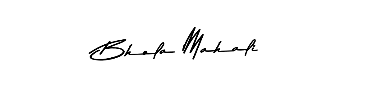 The best way (Asem Kandis PERSONAL USE) to make a short signature is to pick only two or three words in your name. The name Bhola Mahali include a total of six letters. For converting this name. Bhola Mahali signature style 9 images and pictures png