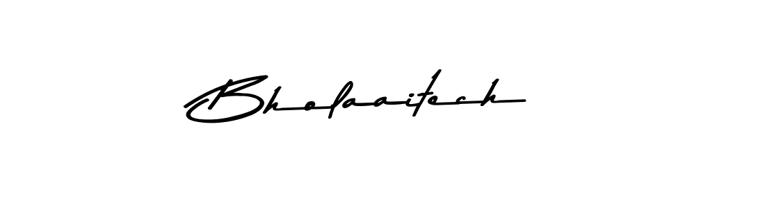 Design your own signature with our free online signature maker. With this signature software, you can create a handwritten (Asem Kandis PERSONAL USE) signature for name Bholaaitech. Bholaaitech signature style 9 images and pictures png