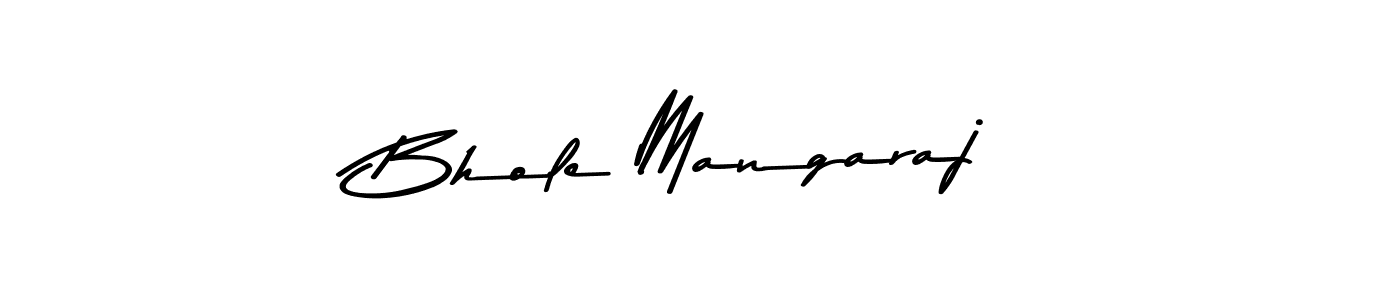 Create a beautiful signature design for name Bhole Mangaraj. With this signature (Asem Kandis PERSONAL USE) fonts, you can make a handwritten signature for free. Bhole Mangaraj signature style 9 images and pictures png