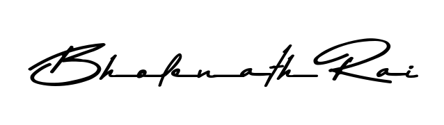 Make a beautiful signature design for name Bholenath Rai. Use this online signature maker to create a handwritten signature for free. Bholenath Rai signature style 9 images and pictures png