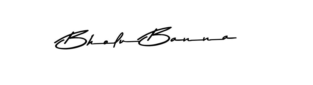 How to make Bholu Banna signature? Asem Kandis PERSONAL USE is a professional autograph style. Create handwritten signature for Bholu Banna name. Bholu Banna signature style 9 images and pictures png
