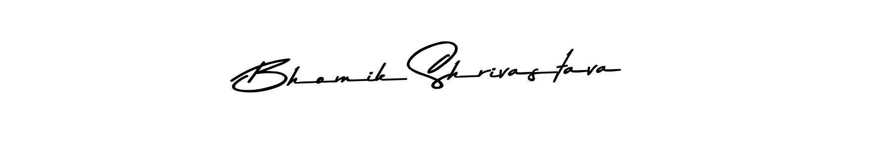 Design your own signature with our free online signature maker. With this signature software, you can create a handwritten (Asem Kandis PERSONAL USE) signature for name Bhomik Shrivastava. Bhomik Shrivastava signature style 9 images and pictures png