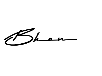 Bhon stylish signature style. Best Handwritten Sign (Asem Kandis PERSONAL USE) for my name. Handwritten Signature Collection Ideas for my name Bhon. Bhon signature style 9 images and pictures png
