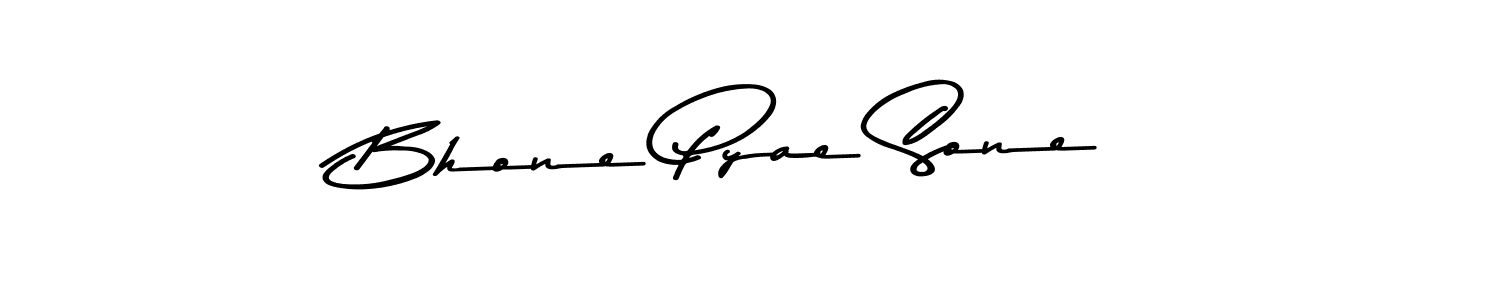 Asem Kandis PERSONAL USE is a professional signature style that is perfect for those who want to add a touch of class to their signature. It is also a great choice for those who want to make their signature more unique. Get Bhone Pyae Sone name to fancy signature for free. Bhone Pyae Sone signature style 9 images and pictures png