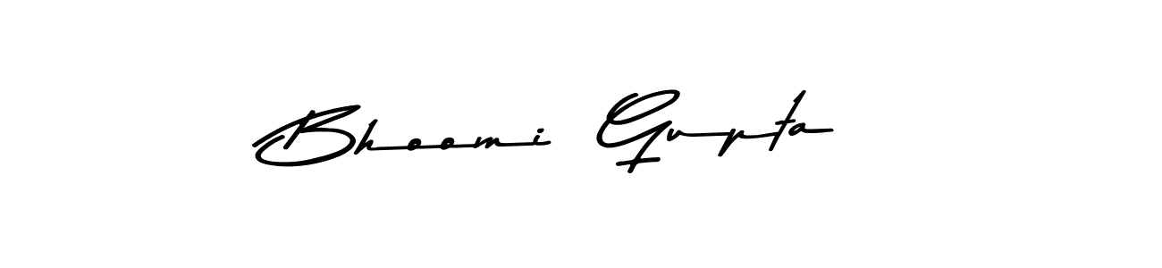 The best way (Asem Kandis PERSONAL USE) to make a short signature is to pick only two or three words in your name. The name Bhoomi  Gupta include a total of six letters. For converting this name. Bhoomi  Gupta signature style 9 images and pictures png