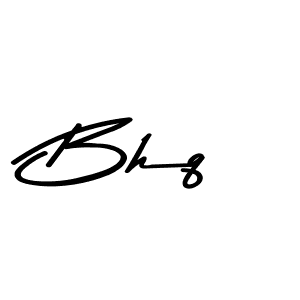 How to make Bhq name signature. Use Asem Kandis PERSONAL USE style for creating short signs online. This is the latest handwritten sign. Bhq signature style 9 images and pictures png