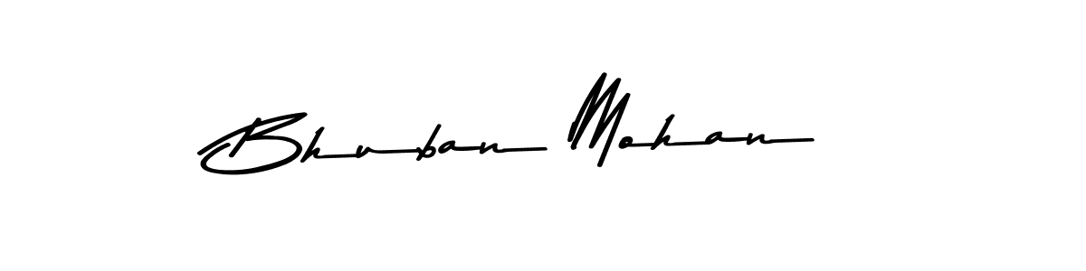 How to make Bhuban Mohan name signature. Use Asem Kandis PERSONAL USE style for creating short signs online. This is the latest handwritten sign. Bhuban Mohan signature style 9 images and pictures png