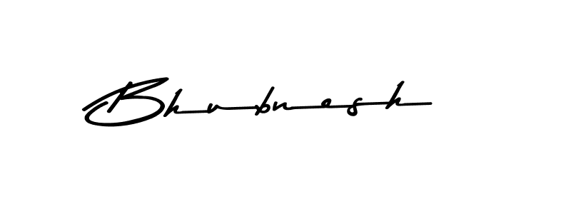 Make a beautiful signature design for name Bhubnesh. With this signature (Asem Kandis PERSONAL USE) style, you can create a handwritten signature for free. Bhubnesh signature style 9 images and pictures png