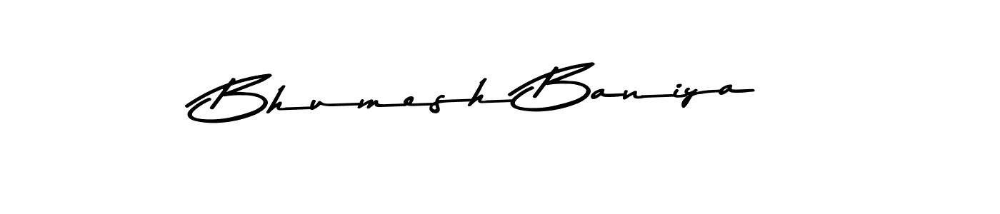 Similarly Asem Kandis PERSONAL USE is the best handwritten signature design. Signature creator online .You can use it as an online autograph creator for name Bhumesh Baniya. Bhumesh Baniya signature style 9 images and pictures png