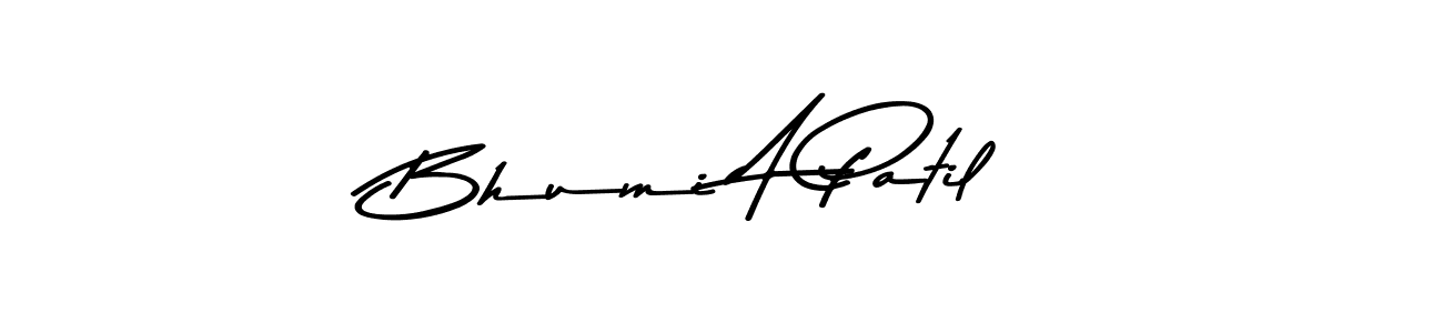 You should practise on your own different ways (Asem Kandis PERSONAL USE) to write your name (Bhumi A Patil) in signature. don't let someone else do it for you. Bhumi A Patil signature style 9 images and pictures png