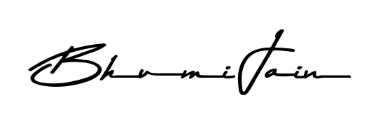 Generate high-definition signature styles for Bhumi Jain. The Asem Kandis PERSONAL USE typeface ensures crisp legibility and sophisticated design. Bhumi Jain signature style 9 images and pictures png