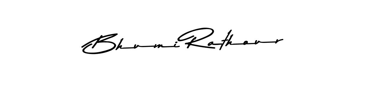 The best way (Asem Kandis PERSONAL USE) to make a short signature is to pick only two or three words in your name. The name Bhumi Rathour include a total of six letters. For converting this name. Bhumi Rathour signature style 9 images and pictures png