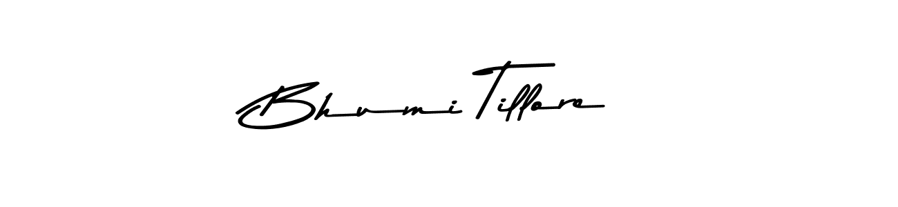 The best way (Asem Kandis PERSONAL USE) to make a short signature is to pick only two or three words in your name. The name Bhumi Tillore include a total of six letters. For converting this name. Bhumi Tillore signature style 9 images and pictures png