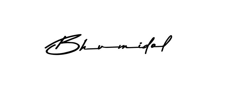 Bhumidol stylish signature style. Best Handwritten Sign (Asem Kandis PERSONAL USE) for my name. Handwritten Signature Collection Ideas for my name Bhumidol. Bhumidol signature style 9 images and pictures png