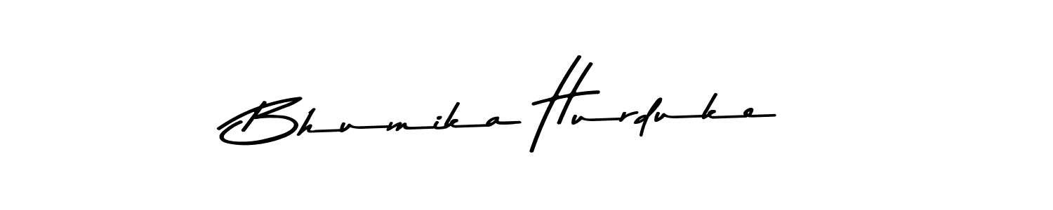 Also You can easily find your signature by using the search form. We will create Bhumika Hurduke name handwritten signature images for you free of cost using Asem Kandis PERSONAL USE sign style. Bhumika Hurduke signature style 9 images and pictures png