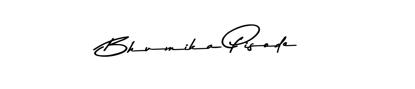 Also You can easily find your signature by using the search form. We will create Bhumika Pisode name handwritten signature images for you free of cost using Asem Kandis PERSONAL USE sign style. Bhumika Pisode signature style 9 images and pictures png