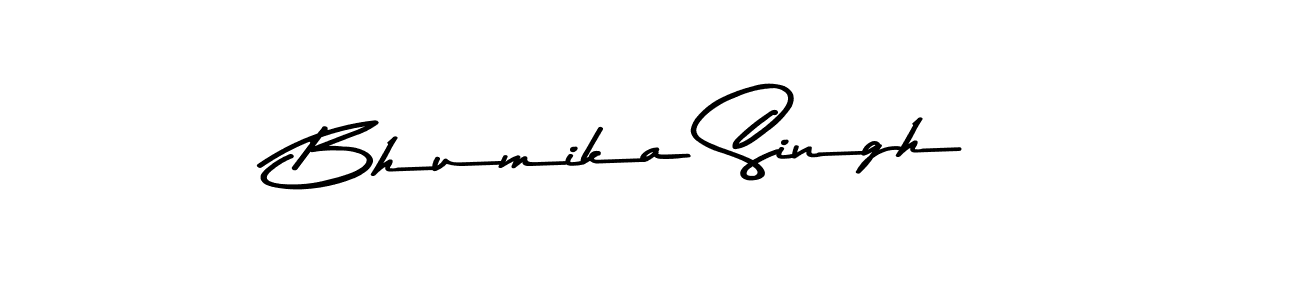 Design your own signature with our free online signature maker. With this signature software, you can create a handwritten (Asem Kandis PERSONAL USE) signature for name Bhumika Singh. Bhumika Singh signature style 9 images and pictures png