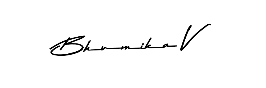 Bhumika V stylish signature style. Best Handwritten Sign (Asem Kandis PERSONAL USE) for my name. Handwritten Signature Collection Ideas for my name Bhumika V. Bhumika V signature style 9 images and pictures png