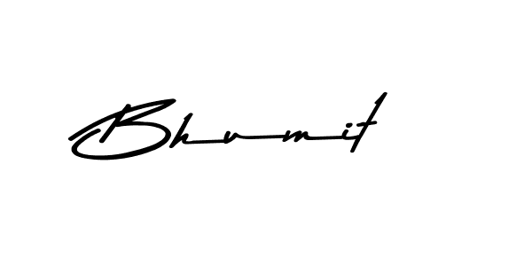 Design your own signature with our free online signature maker. With this signature software, you can create a handwritten (Asem Kandis PERSONAL USE) signature for name Bhumit. Bhumit signature style 9 images and pictures png