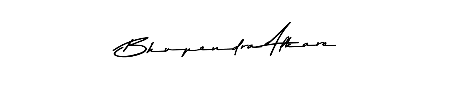 How to make Bhupendra Alkare name signature. Use Asem Kandis PERSONAL USE style for creating short signs online. This is the latest handwritten sign. Bhupendra Alkare signature style 9 images and pictures png