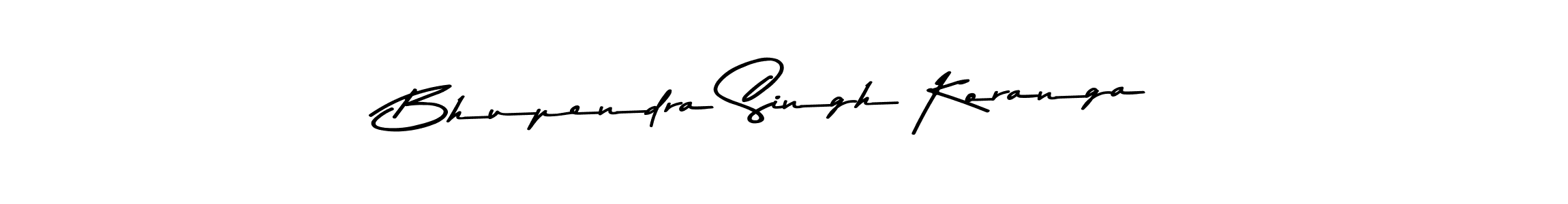Make a beautiful signature design for name Bhupendra Singh Koranga. With this signature (Asem Kandis PERSONAL USE) style, you can create a handwritten signature for free. Bhupendra Singh Koranga signature style 9 images and pictures png