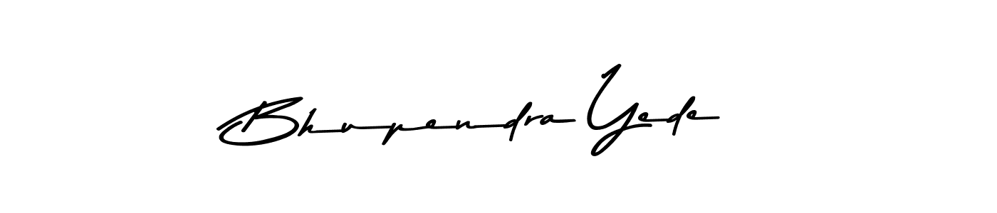 Design your own signature with our free online signature maker. With this signature software, you can create a handwritten (Asem Kandis PERSONAL USE) signature for name Bhupendra Yede. Bhupendra Yede signature style 9 images and pictures png