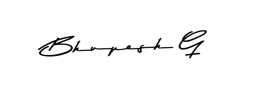 Bhupesh G stylish signature style. Best Handwritten Sign (Asem Kandis PERSONAL USE) for my name. Handwritten Signature Collection Ideas for my name Bhupesh G. Bhupesh G signature style 9 images and pictures png