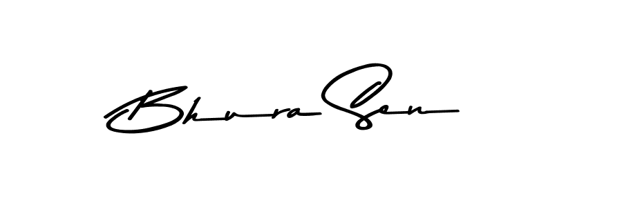 The best way (Asem Kandis PERSONAL USE) to make a short signature is to pick only two or three words in your name. The name Bhura Sen include a total of six letters. For converting this name. Bhura Sen signature style 9 images and pictures png