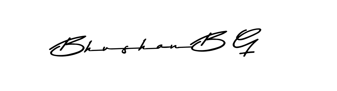How to make Bhushan B G signature? Asem Kandis PERSONAL USE is a professional autograph style. Create handwritten signature for Bhushan B G name. Bhushan B G signature style 9 images and pictures png