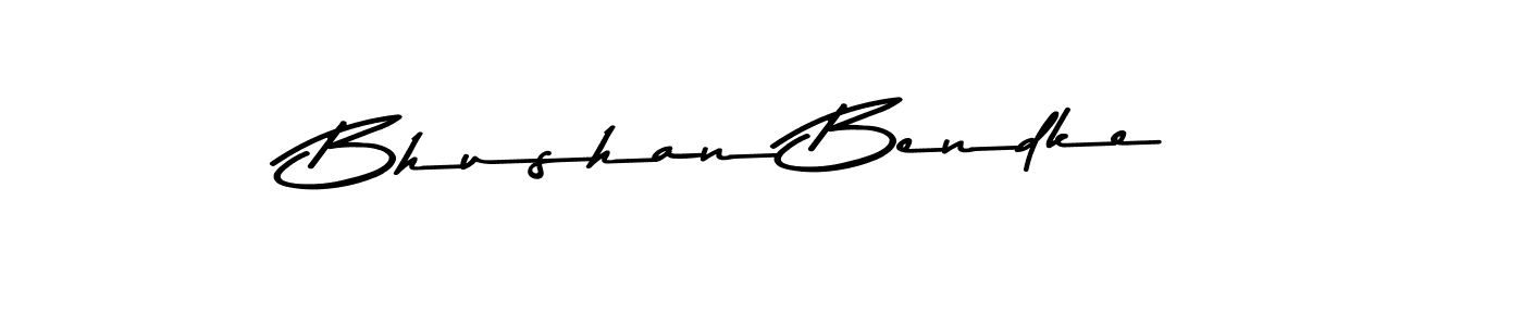 How to make Bhushan Bendke name signature. Use Asem Kandis PERSONAL USE style for creating short signs online. This is the latest handwritten sign. Bhushan Bendke signature style 9 images and pictures png