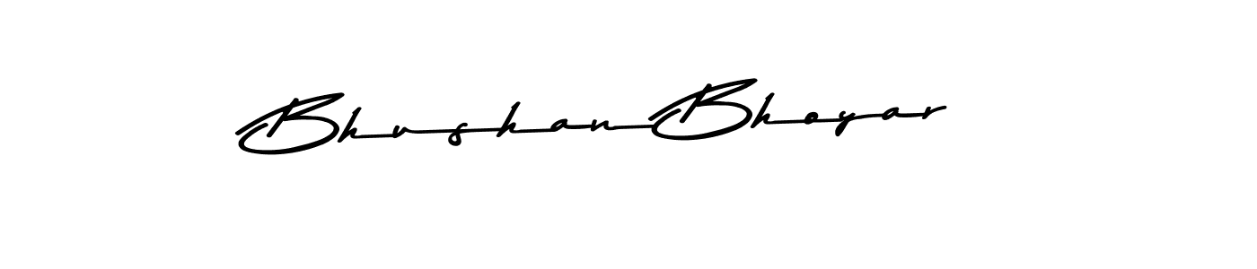 Use a signature maker to create a handwritten signature online. With this signature software, you can design (Asem Kandis PERSONAL USE) your own signature for name Bhushan Bhoyar. Bhushan Bhoyar signature style 9 images and pictures png