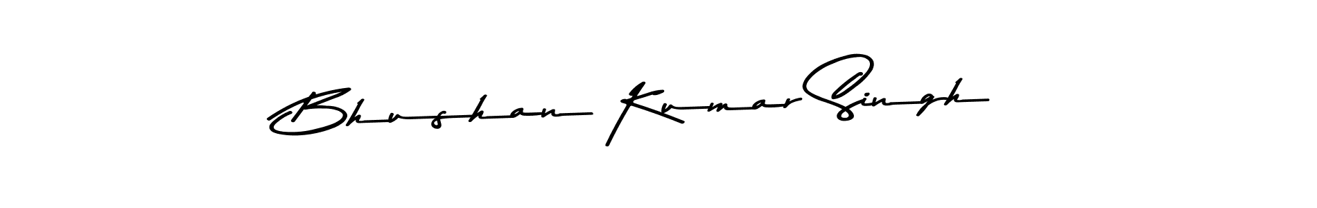 Design your own signature with our free online signature maker. With this signature software, you can create a handwritten (Asem Kandis PERSONAL USE) signature for name Bhushan Kumar Singh. Bhushan Kumar Singh signature style 9 images and pictures png