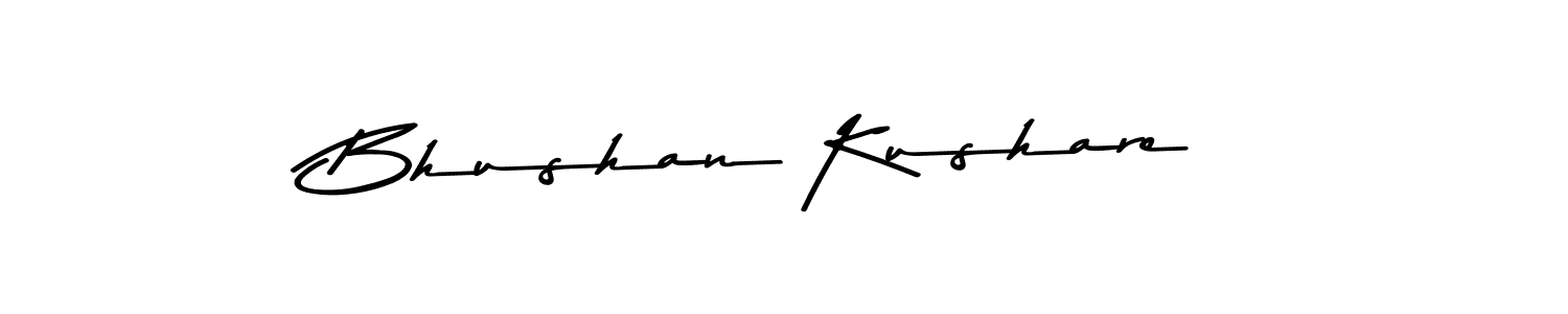 How to make Bhushan Kushare name signature. Use Asem Kandis PERSONAL USE style for creating short signs online. This is the latest handwritten sign. Bhushan Kushare signature style 9 images and pictures png