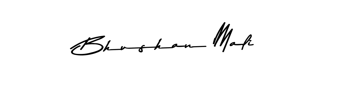 Design your own signature with our free online signature maker. With this signature software, you can create a handwritten (Asem Kandis PERSONAL USE) signature for name Bhushan Mali. Bhushan Mali signature style 9 images and pictures png