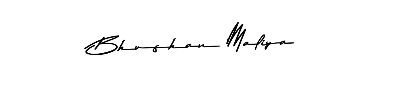 How to make Bhushan Maliya signature? Asem Kandis PERSONAL USE is a professional autograph style. Create handwritten signature for Bhushan Maliya name. Bhushan Maliya signature style 9 images and pictures png