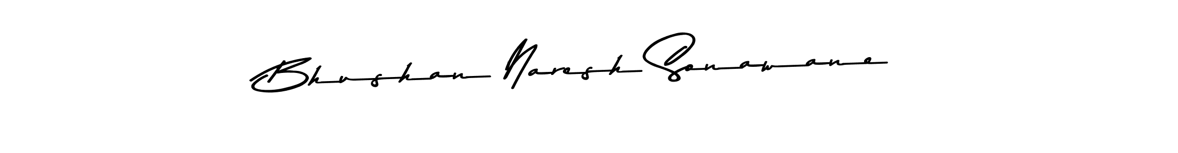 Create a beautiful signature design for name Bhushan Naresh Sonawane. With this signature (Asem Kandis PERSONAL USE) fonts, you can make a handwritten signature for free. Bhushan Naresh Sonawane signature style 9 images and pictures png