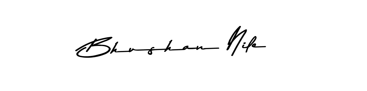 Asem Kandis PERSONAL USE is a professional signature style that is perfect for those who want to add a touch of class to their signature. It is also a great choice for those who want to make their signature more unique. Get Bhushan Nile name to fancy signature for free. Bhushan Nile signature style 9 images and pictures png