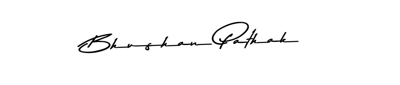 Design your own signature with our free online signature maker. With this signature software, you can create a handwritten (Asem Kandis PERSONAL USE) signature for name Bhushan Pathak. Bhushan Pathak signature style 9 images and pictures png