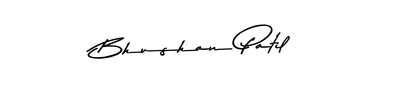 Make a beautiful signature design for name Bhushan Patil. With this signature (Asem Kandis PERSONAL USE) style, you can create a handwritten signature for free. Bhushan Patil signature style 9 images and pictures png