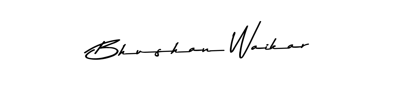 The best way (Asem Kandis PERSONAL USE) to make a short signature is to pick only two or three words in your name. The name Bhushan Waikar include a total of six letters. For converting this name. Bhushan Waikar signature style 9 images and pictures png