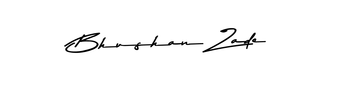 Design your own signature with our free online signature maker. With this signature software, you can create a handwritten (Asem Kandis PERSONAL USE) signature for name Bhushan Zade. Bhushan Zade signature style 9 images and pictures png