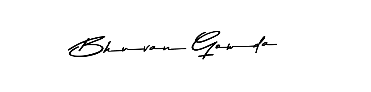 if you are searching for the best signature style for your name Bhuvan Gowda. so please give up your signature search. here we have designed multiple signature styles  using Asem Kandis PERSONAL USE. Bhuvan Gowda signature style 9 images and pictures png