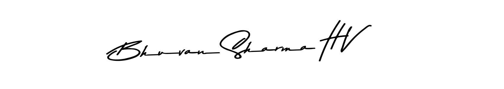 You should practise on your own different ways (Asem Kandis PERSONAL USE) to write your name (Bhuvan Sharma H V) in signature. don't let someone else do it for you. Bhuvan Sharma H V signature style 9 images and pictures png