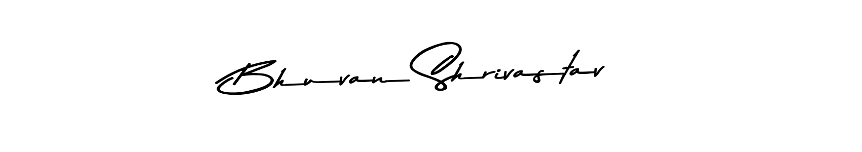 You should practise on your own different ways (Asem Kandis PERSONAL USE) to write your name (Bhuvan Shrivastav) in signature. don't let someone else do it for you. Bhuvan Shrivastav signature style 9 images and pictures png