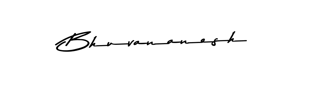 Make a beautiful signature design for name Bhuvananesh. With this signature (Asem Kandis PERSONAL USE) style, you can create a handwritten signature for free. Bhuvananesh signature style 9 images and pictures png