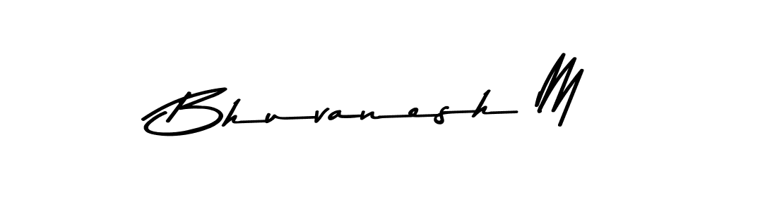 Use a signature maker to create a handwritten signature online. With this signature software, you can design (Asem Kandis PERSONAL USE) your own signature for name Bhuvanesh M. Bhuvanesh M signature style 9 images and pictures png