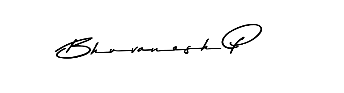 The best way (Asem Kandis PERSONAL USE) to make a short signature is to pick only two or three words in your name. The name Bhuvanesh P include a total of six letters. For converting this name. Bhuvanesh P signature style 9 images and pictures png