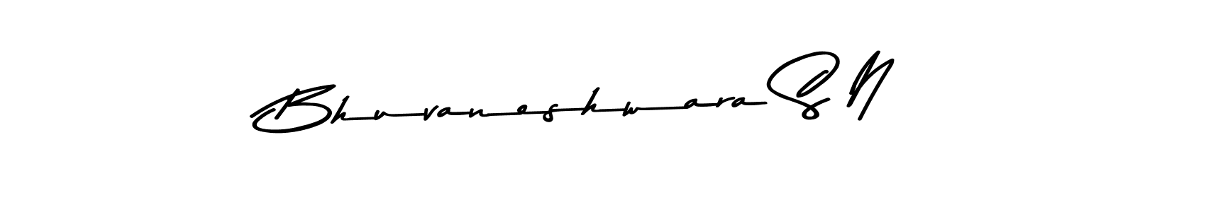 Create a beautiful signature design for name Bhuvaneshwara S N. With this signature (Asem Kandis PERSONAL USE) fonts, you can make a handwritten signature for free. Bhuvaneshwara S N signature style 9 images and pictures png