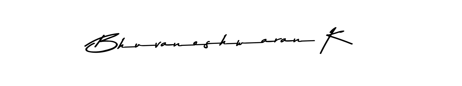 The best way (Asem Kandis PERSONAL USE) to make a short signature is to pick only two or three words in your name. The name Bhuvaneshwaran K include a total of six letters. For converting this name. Bhuvaneshwaran K signature style 9 images and pictures png