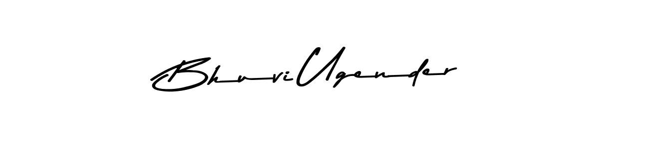 Make a beautiful signature design for name Bhuvi Ugender. With this signature (Asem Kandis PERSONAL USE) style, you can create a handwritten signature for free. Bhuvi Ugender signature style 9 images and pictures png